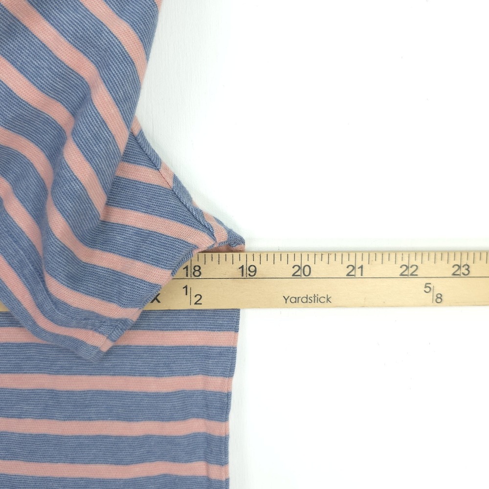 Faherty Shirt Mens Small Pink Blue Isle Polo Short Sleeve Lightweight Striped‎ - Picture 5 of 9